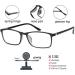 Eyeurl 2 Pack Blue Light Blocking Reading Glasses for Men & Women Rectangular Computer Readers with Spring Hinges Anti-Blue Light 1.5x Frames in Black & Brown - Buy Online on GoSupps.com
