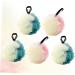 Housoutil Kid Body Wash Set - 5pcs Kids Bath Accessories Mesh Sponge & Scrubber for Easy Showering | Korean Version Tennis Child Bath Ball - Buy Online on GoSupps.com