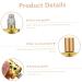 Mikinona 2pcs Perfume Bottle Essential Oil Storage Bottles Aromatherapy Roller Bottle Metal Roller Ball Tube Perfume Mini Refillable Bottles Empty Bottle Travel Portable Glass - Buy Online on GoSupps.com