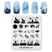 KADS Nail Stamping Plate Nature Template Image Design Plates for Nail Art Decoration and DIY Nail Art (NA032)