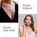 Boho Pearl Triangle Necklace - Gold & Pearl Minimalist Lariat Jewelry for Women & Girls | Free International Shipping - Buy Online on GoSupps.com