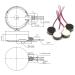 DZS Elec 4pcs Mini Vibration Motor 3V 85mA 12000rpm Flat Button-Type for Mobile Phone Tablet Bluetooth Mini Fan 10x2.7mm - Buy Online on GoSupps.com