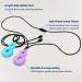 Chew Necklace for Boys and Girls - Silicone Chew Toys 4PCS Set | Teardrop Twist Pendants | Sensory for Autism & Special Needs | BPA Free - Buy Online on GoSupps.com