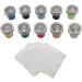Ensemble de 60 Dosettes de Capsules de caf Jetables Choix Vari s Nettoyage Facile pour les Amateurs de caf Brosse et Cuill re en Aluminium pour les Saveurs DIY - Buy Online on GoSupps.com
