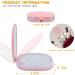 BERRYUP Compact LED Travel Makeup Mirror 1X/10X Magnification | Dimmable Brightness, Rechargeable & Portable Handheld Mirror - White - Buy Online on GoSupps.com