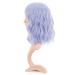 VCKOVCKO Natural Wavy Grey Blue Bob Wig with Bangs - Pastel Shoulder-Length Synthetic Cosplay Hair - Buy Online on GoSupps.com