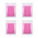 400 pcs Micro Applicator Brushes Mascara Wands Eyelash Brush for Eyelash Extensions (pink)
