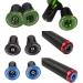 Aluminum Bike Handlebar End Plugs - Locking Bar Caps for Road & Mountain Bikes - Black - Buy Online on GoSupps.com