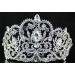 Victorian Clear White Austrian Rhinestone Crystal Tiara Crown - T1505 (Clear) - Buy Online on GoSupps.com