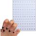 8 Sheets 3D Star Nail Art Stickers - Self-Adhesive Silver Glitter Decals for DIY Manicure | Metallic Acrylic Nail Accessories - Buy Online on GoSupps.com
