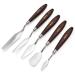 5 Pieces Painting Knives Stainless Steel Spatula Palette Knife Oil Painting Accessories Color Mixing Set for Oil, Canvas, Acrylic Painting-Lightwish 5xPalette Knife