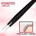 4 Pcs Black Diamond Grip Eyelash Extension Tweezers Set - SialBE Straight and Curved Lash Tweezers with Silver Tip - Buy Online on GoSupps.com