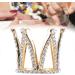 Nail Art Pen Holder Nail Art Pen Holder for Nail Brush Exquisite Gold Plated Pearl Crown Typed Pen Displayer Stand (Type1) - Buy Online on GoSupps.com