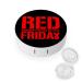 R.E.D Remember Everyone Deployed Red Friday Contact Lens Travel Kit Portable Cute Contact Box with Mirror for Daily Outdoor