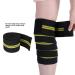 Semme Knee Wraps Compression Elastic Brace for Pain Relief & Support - Black Yellow - Buy Online on GoSupps.com