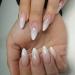 Short Almond Shape Glossy Nude White French False Nails Set | Press On Nails with Designs for Women | Includes Glue Kit | Fake Nails - Nude - Buy Online on GoSupps.com
