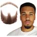 Halloween Moustache Beard Fake Mustache Face Beard for Adults Realistic Makeup Costume Lace Man Beards Brown - Buy Online on GoSupps.com