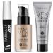 Full Coverage Foundation 10 Makeup (Natural Beige) Breathable Skin Moisturizer with Color True Matte Blending Face Makeup 30ML VFX PRO Camera-Ready Primer Face Makeup 25ML Zen Extension Lash Mascara