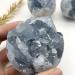 Natural Blue Celestite Crystal Cluster Raw Stones Ornaments Crystal Stones Purification GiftsOre NaturalReiki Decoration Stone Mineral Specimen 350-390grams - Buy Online on GoSupps.com