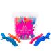 Colortrak Croc Hair Sectioning Clips Bucket (12 Pack) 8 Standard Size 4 Jumbo Size Section Large Amounts of Hair while Coloring Cutting and Styling No Slip Rubber Grip Assorted Colors