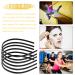 Oruuum 72 pcs DIY Black Plastic Headbands for Women and Girls - Teeth-Free Design (7mm) - Buy Online on GoSupps.com