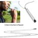 Phcozy Mindful Breathing Necklace - Stress Relief & Fear Relief - Stainless Steel Portable Jewelry for Men & Women - Buy Online on GoSupps.com