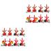 FRCOLOR 8 Pairs Christmas Hair Clips Antler Alligator Clips Antler Barrettes Deer Ear Headband Christmas Deer Costume Christmas Hair Pin Elk Deer Hair Clips Elk Antler Berry Abs Miss Girl