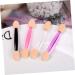 PLAFOPE 50pcs Two-color Eyeshadow Brush Applicator Makeup Brush Oval Makeup Brushes White Plastic Handle - Buy Online on GoSupps.com
