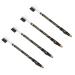 Vaguelly 4 pi ces Crayons Sourcils tanches avec Pinceaux Biseaut s Outils de Maquillage Portables pour Femmes pour Dessin et D finition des Sourcils