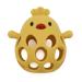 KIAANS Baby Teething Toys Silicone Chick Teether Toy BPA Free Teething and Grasping Toy Nursing for Babies (Yellow)