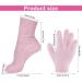 Moisturizing Socks & Gloves Set Silicone Moisturizer Socks Gel Gloves Long Spa Socks Soft Aloe Gel Socks Foot Gel Socks Gloves for Dry Cracked Feet Hands Softening Calluses Foot Care(Pink) - Buy Online on GoSupps.com