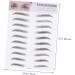 Beavorty 4 pcs 3d eyebrow stickers Imitation Eyebrow Sticker makeup eyebrow tattoo hair like eyebrows False - Buy Online on GoSupps.com
