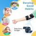 Thumb Sucking & Nail Biting Prevention Guard for Kids - Elbow Immobilizer Brace (2PCS) Blue - Buy Online on GoSupps.com