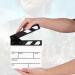 YUANJS Mini Clapperboard Acrylic Director Scene Clapperboard TV Movie Action Board Film Cut Prop with Pen(PAV1BWE3S) - Buy Online on GoSupps.com