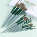 ZKSXOA 13-Piece Makeup Brushes Sets Face and Eye Make-up Brushes for Foundation Powder Concealers Blush and Eyeshadow with Bag Green - Buy Online on GoSupps.com