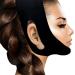 WIDVIH Reusable Silicone Double Chin Reducer V Line Lifting Strap Chin Face Mask for Men and Women Face and Neck Anti Wrinkle V Shaped Silicone Lift Bandage (Black)