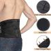 Compression Back Bandage for Lumbar Support | Sciatic Nerve Pain Relief Belt | Unisex Waist & Hip Support Ideal for Work & Training (Black) - Buy Online on GoSupps.com