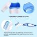 Guador 2 Denture Box with Cleaning Brush - Denture Bath Container with Basket for Toothbrush and Cup - Buy Online on GoSupps.com