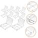 Healeved 40 Pcs Boxes Eye Shadow Box Empty Makeup Samples Eyeshadow Pallets 4 Grid Make up Transparent Box 6x6cmx4pcs Transparentx4pcs - Buy Online on GoSupps.com