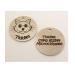 KNIFE-POINT ENGRAVED PET CAT KITTEN ID TAG ID DISCS - STAINLESS STEEL ENGRAVED (CAT FACE - SMALL DISC) - MANUFACTURED BY LINK INDUSTRY LTD