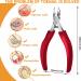 Premium 10-Piece Foot Nail Scissors Set | Stainless Steel Nail Clipping Tools for Thick & Ingrown Toenails - Black & Red - Buy Online on GoSupps.com