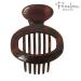 Parcelona French Duck Beak Oval Shell Brown 4 inch Celluloid Hair Claw Clip - Buy Online on GoSupps.com