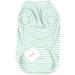 Zunea Striped Dog Shirt for Small Dogs & Cats - Soft Cotton Summer Vest & Tank Top - Green Size M - Buy Online on GoSupps.com