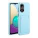 Tivenfezk Nadoli Silicone Case for Honor 50 Ultra thin shockproof scratch -resistant wallet soft TPU protective cover mobile phone case with credit card holder Honor 50 blue