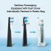 Buy Compatible TEETHEORY Electric Toothbrush Replacement Heads - Black | International Shipping Available - Buy Online on GoSupps.com