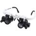 8X 15X 23X Head-Mounted Magnifying Glass with Led Light Head-Mounted Amplifier Handsfree Reading Magnifying Glasses Jeweler 's Loupe Glasses incomparable123