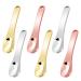 WLLHYF Mini Metal Makeup Spatula Skin Care Cosmetic Spoon Reusable Applicator Beauty Scoop for Facial Cosmetic for Face Mask Cream Lotions Moisturizers 2 Gold + 2 Silver + 2 Rose gold