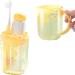 Shop Sakeiou Portable Travel Toothbrush & Creative Cartoon Brush Mug - Perfect for Couples & Families | Eco-Friendly Bathroom Accessories - Buy Online on GoSupps.com