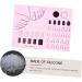 POPETPOP Nail Tool manicure pad manicure mat tools manicure art mat Salon Manicure tool manicure mat workspace silicon mat u as acrilicas nail Accessories Silica Practice Pad 28x20cm Pink - Buy Online on GoSupps.com