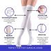 Ted Hose Compression Stockings - Thigh High 15-20 mmHg Anti Embolism Socks for Men and Women | Medical Compression Stockings Post Surgery (Large - Buy Online on GoSupps.com
